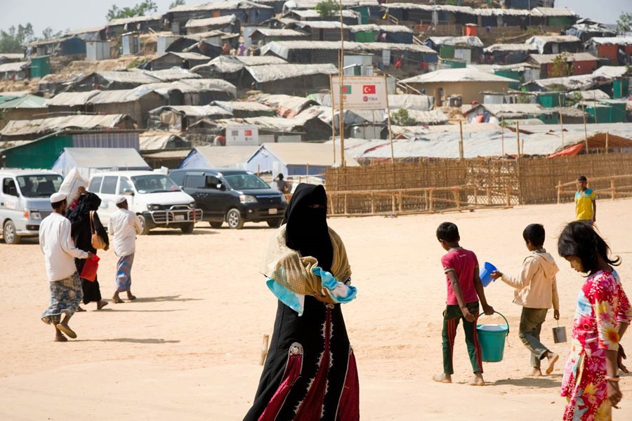 refugees of Kutupalong Bangladesh MSU UNHCR standard tent by NRS Relief